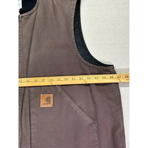 Carhartt Men's 2XL V47 DKB Full Zip‎ Vest Quilt Liner Work Wear